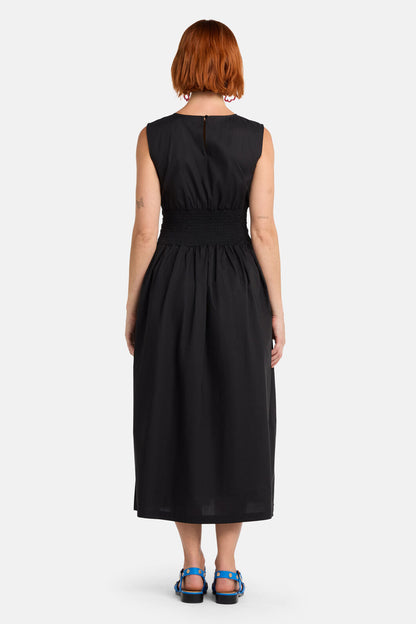 Gorman NZ - Felicia OrganicCottonMidiDress - black
