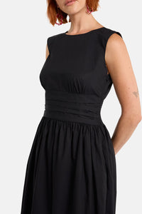 Gorman NZ - Felicia OrganicCottonMidiDress - black