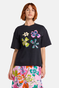 Gorman NZ - So Fetch Sequin Oversized Tee - black