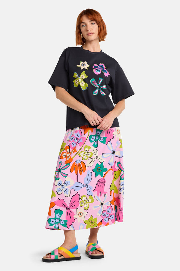 Gorman NZ - So Fetch Sequin Oversized Tee - black