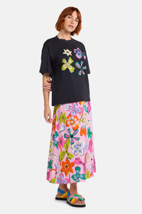 Gorman NZ - So Fetch Sequin Oversized Tee - black