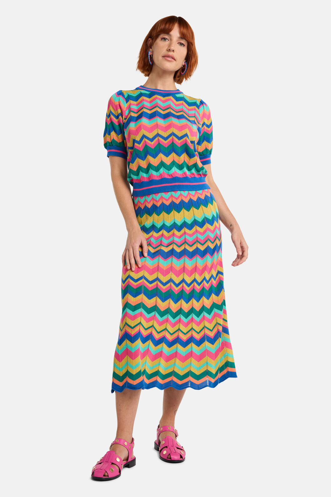 Gorman NZ - Tropic Zigzag Knit Top - multi