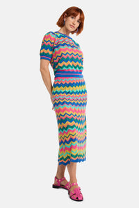 Gorman NZ - Tropic Zigzag Knit Top - multi