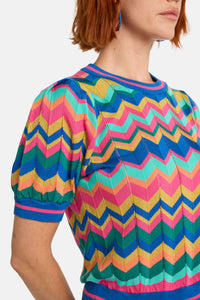 Gorman NZ - Tropic Zigzag Knit Top - multi