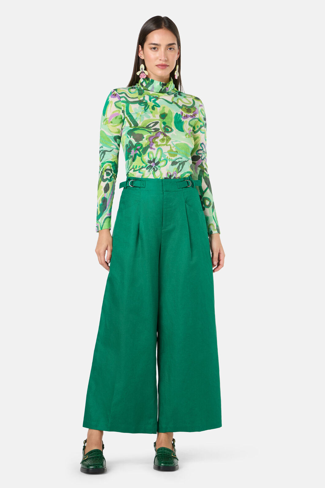 Gorman NZ - Liana Wide Leg Pant - green