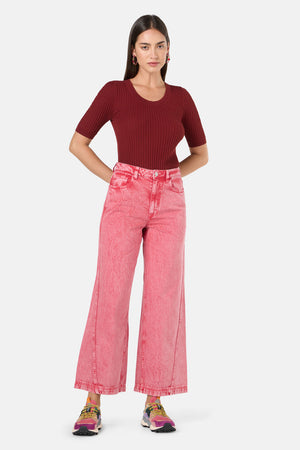 Gorman NZ - Fadeaway Acid Wash Jean - pink