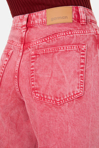 Gorman NZ - Fadeaway Acid Wash Jean - pink