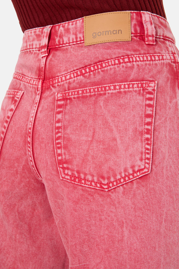 Gorman NZ - Fadeaway Acid Wash Jean - pink