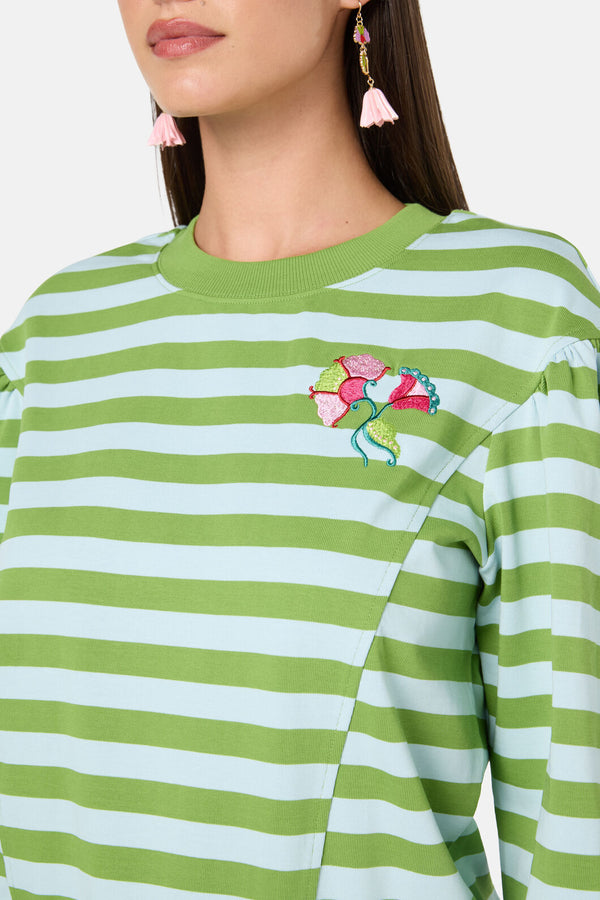 Gorman NZ - Paisley Stripe Sweater - stripe