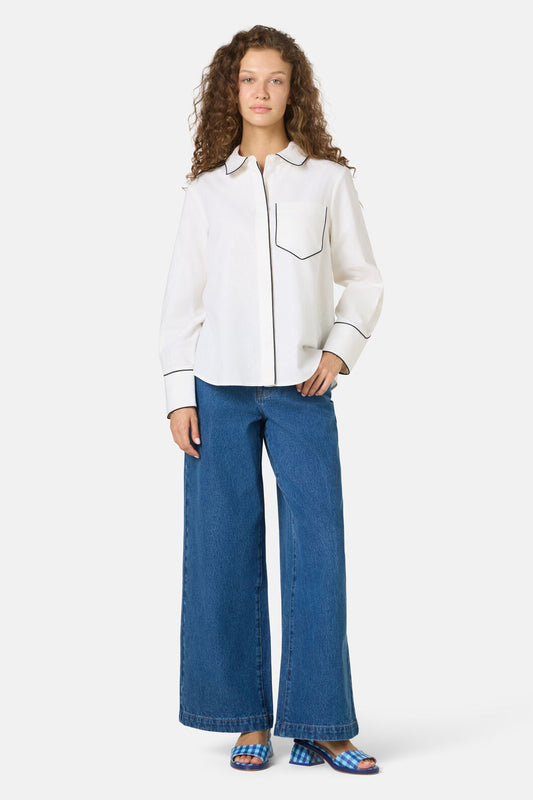 Gorman NZ - Coffee Run Basic LS Shirt - white
