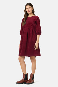 Gorman NZ - Dahlia Cord Smock Dress - plum