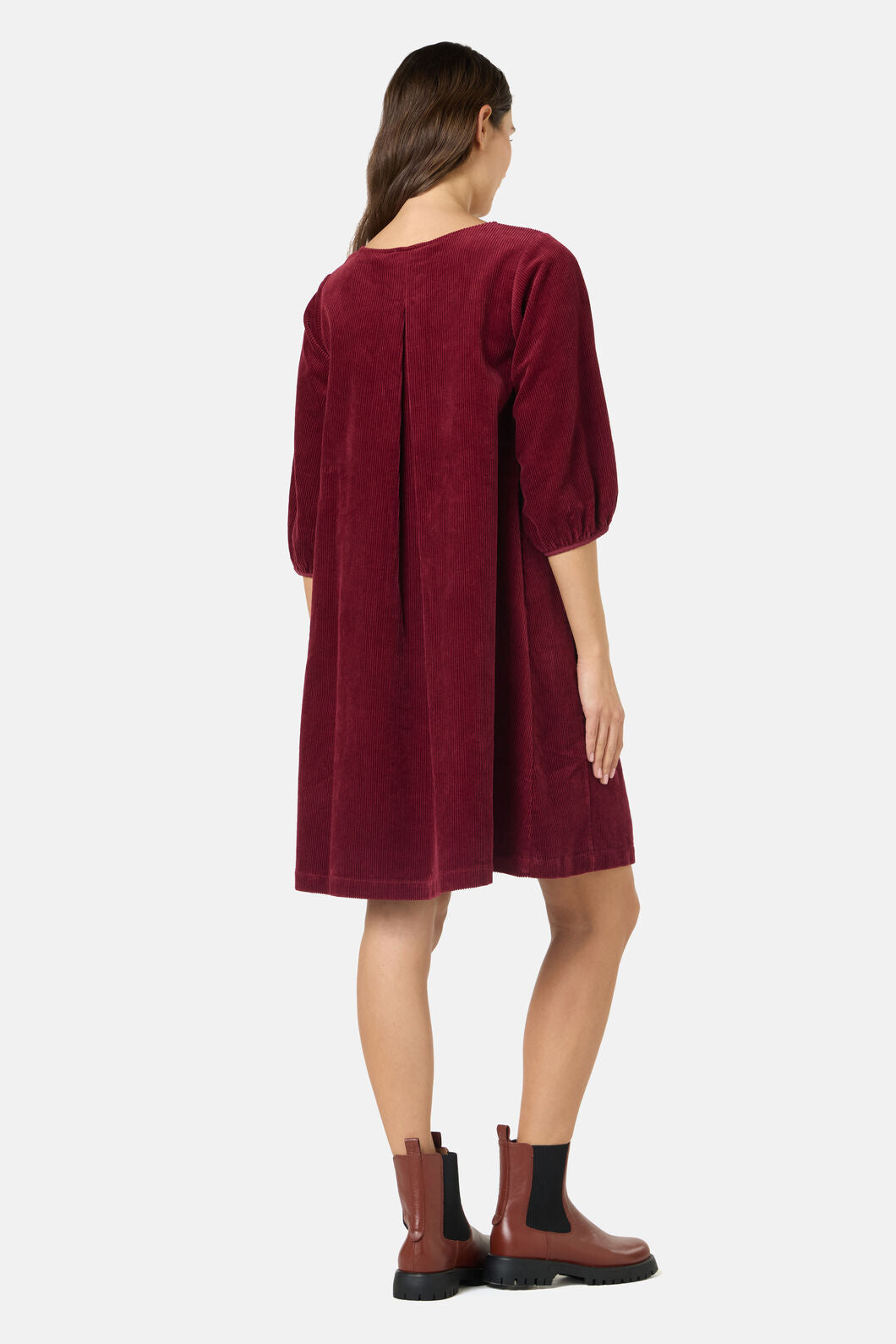 Gorman NZ - Dahlia Cord Smock Dress - plum