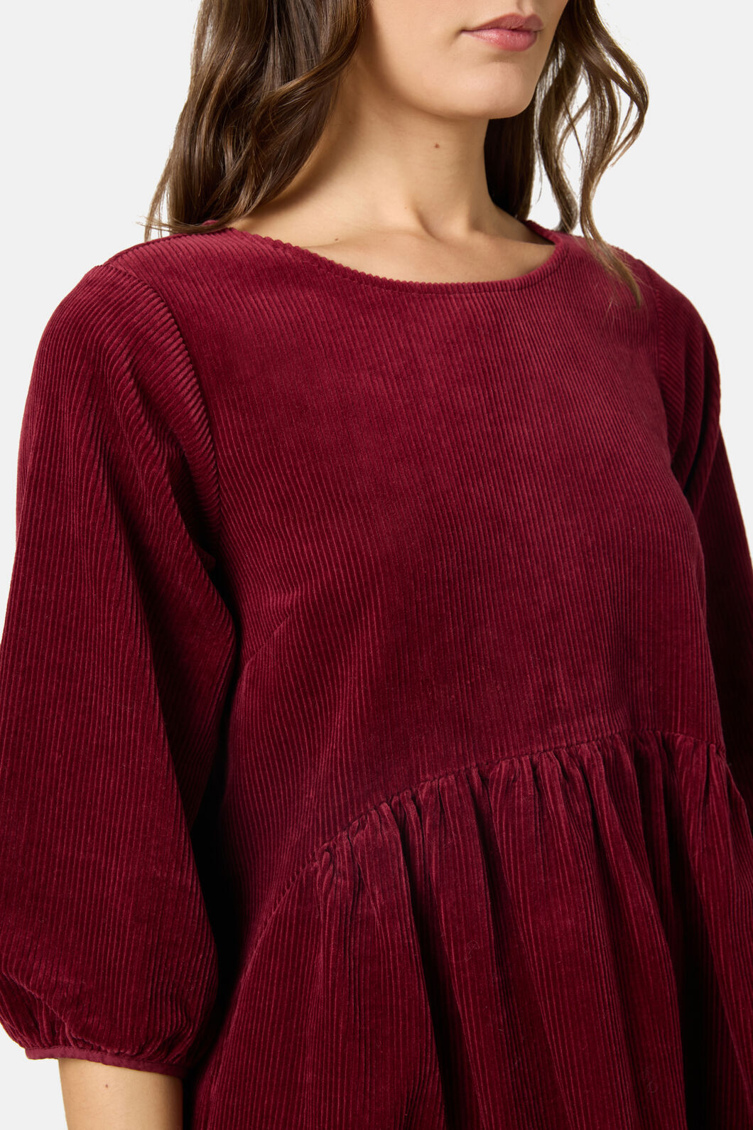 Gorman NZ - Dahlia Cord Smock Dress - plum