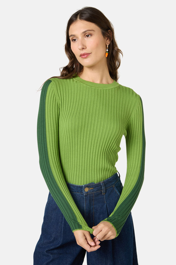 Gorman NZ - Amilia Cotton Knit Top - green