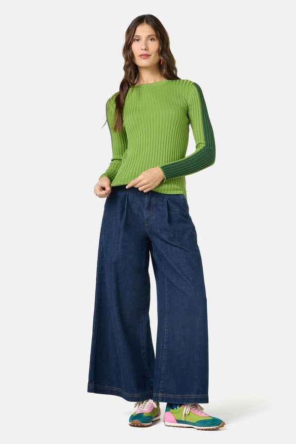 Gorman NZ - Amilia Cotton Knit Top - green
