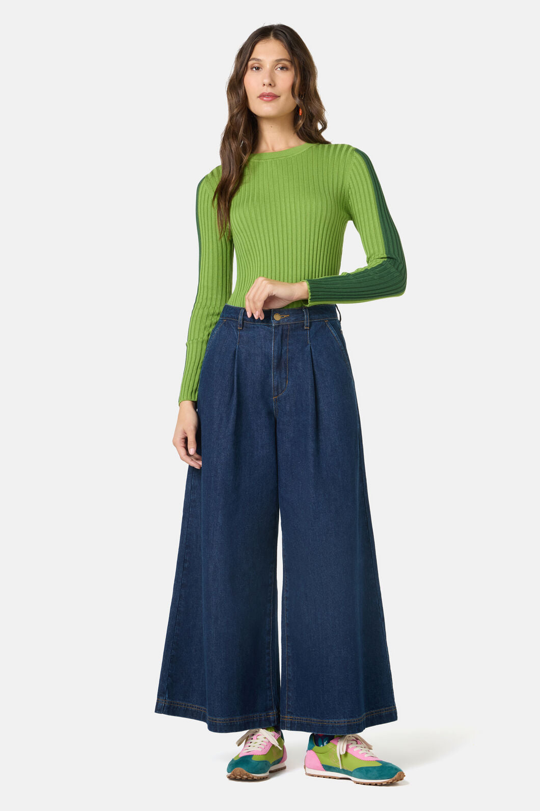 Gorman NZ - Amilia Cotton Knit Top - green