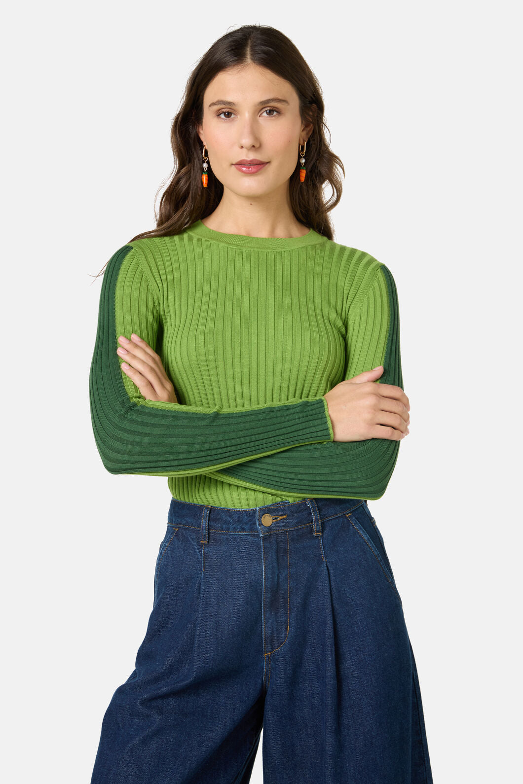 Gorman NZ - Amilia Cotton Knit Top - green