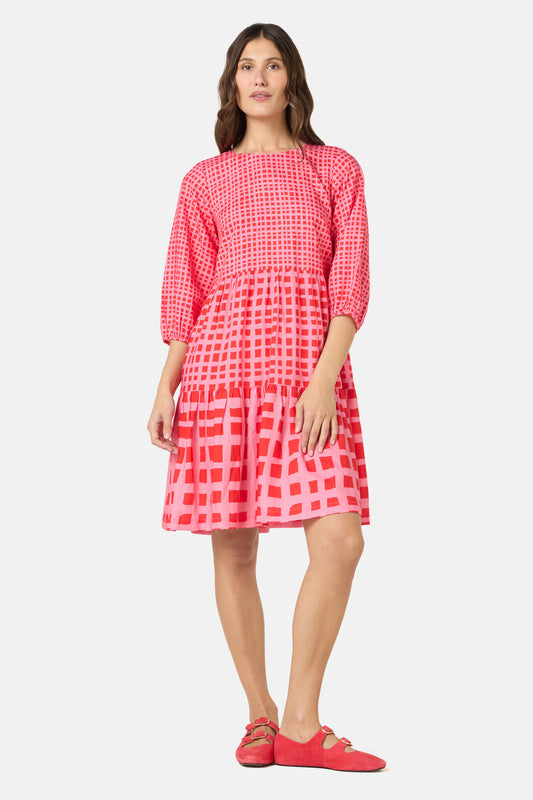 Gorman NZ - Garden Check Smock Dress - check