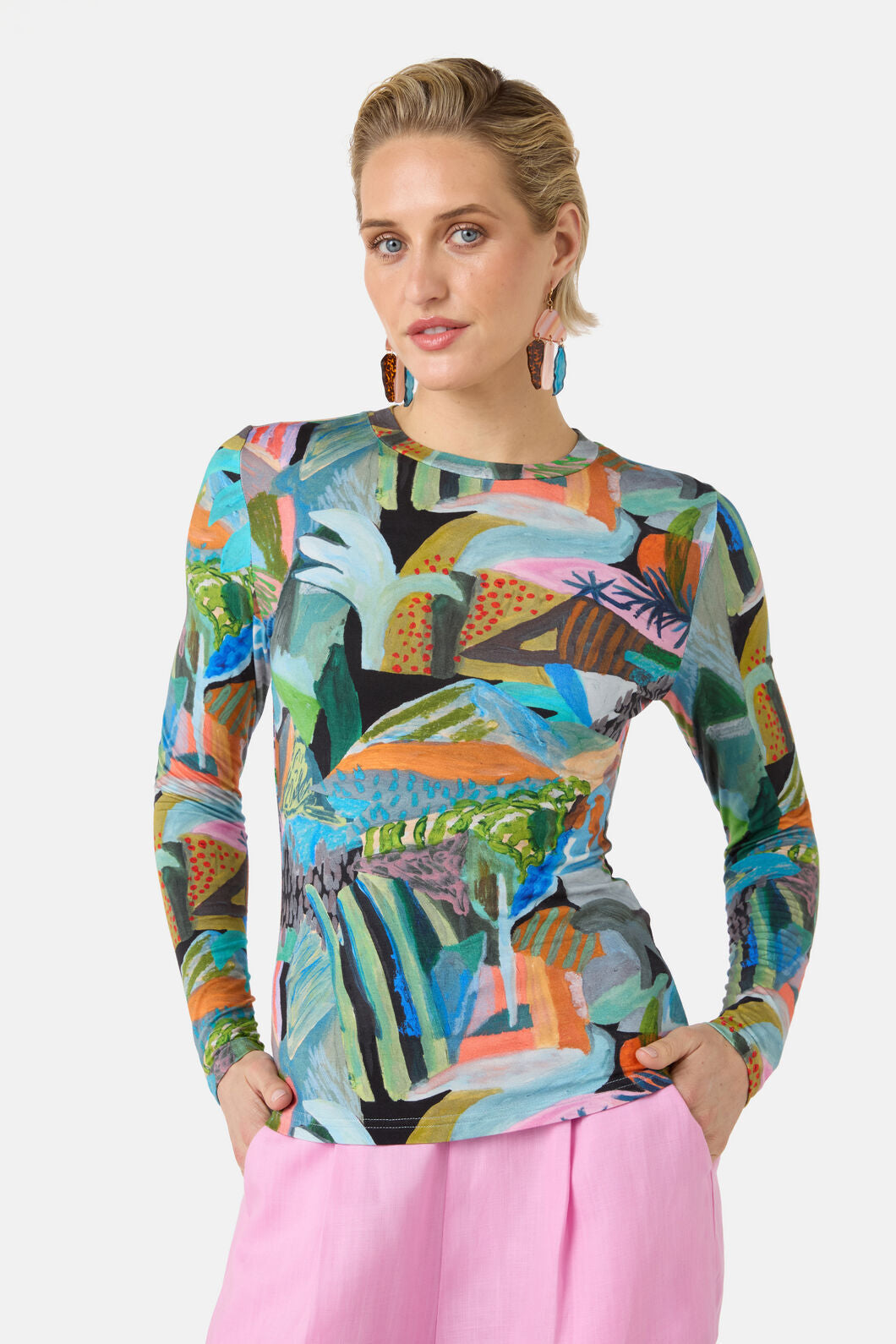 Gorman NZ - Endless Horizon Long Sleeve Tee - print