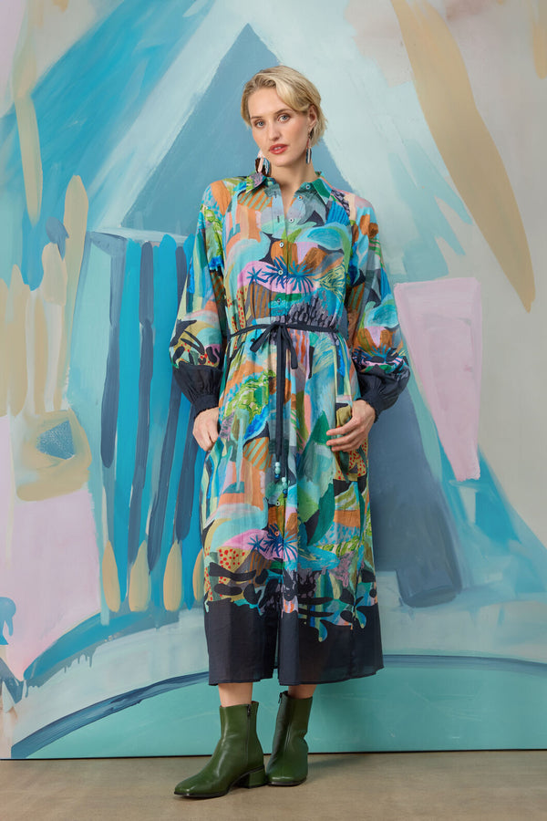 Gorman NZ - Endless Horizon Long Dress - print
