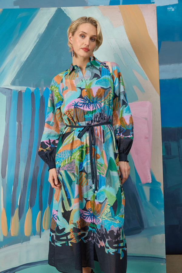 Gorman NZ - Endless Horizon Long Dress - print