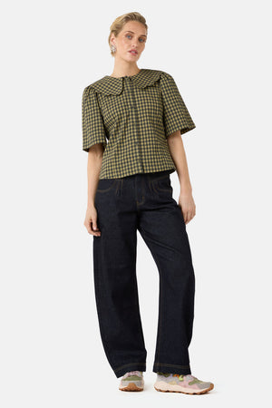 Gorman NZ - Rachele Check Seersucker Top - check