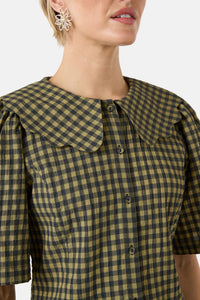 Gorman NZ - Rachele Check Seersucker Top - check