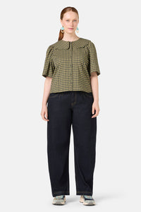 Gorman NZ - Rachele Check Seersucker Top - check