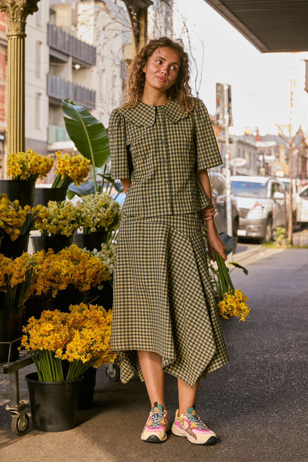 Gorman NZ - Rachele Check Seersucker Skirt - check