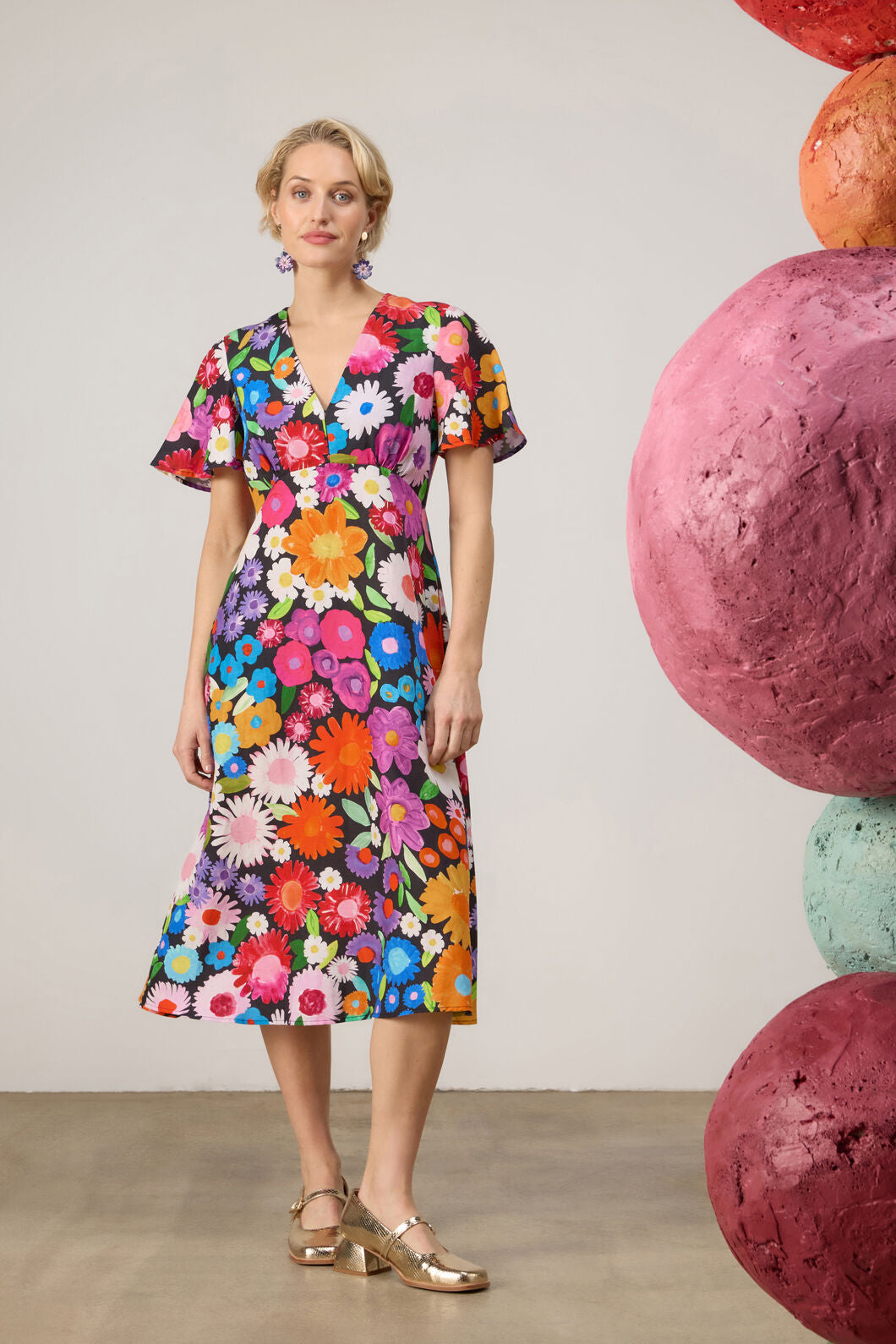 Gorman NZ - Flower Meadow Print Midi Dress - print