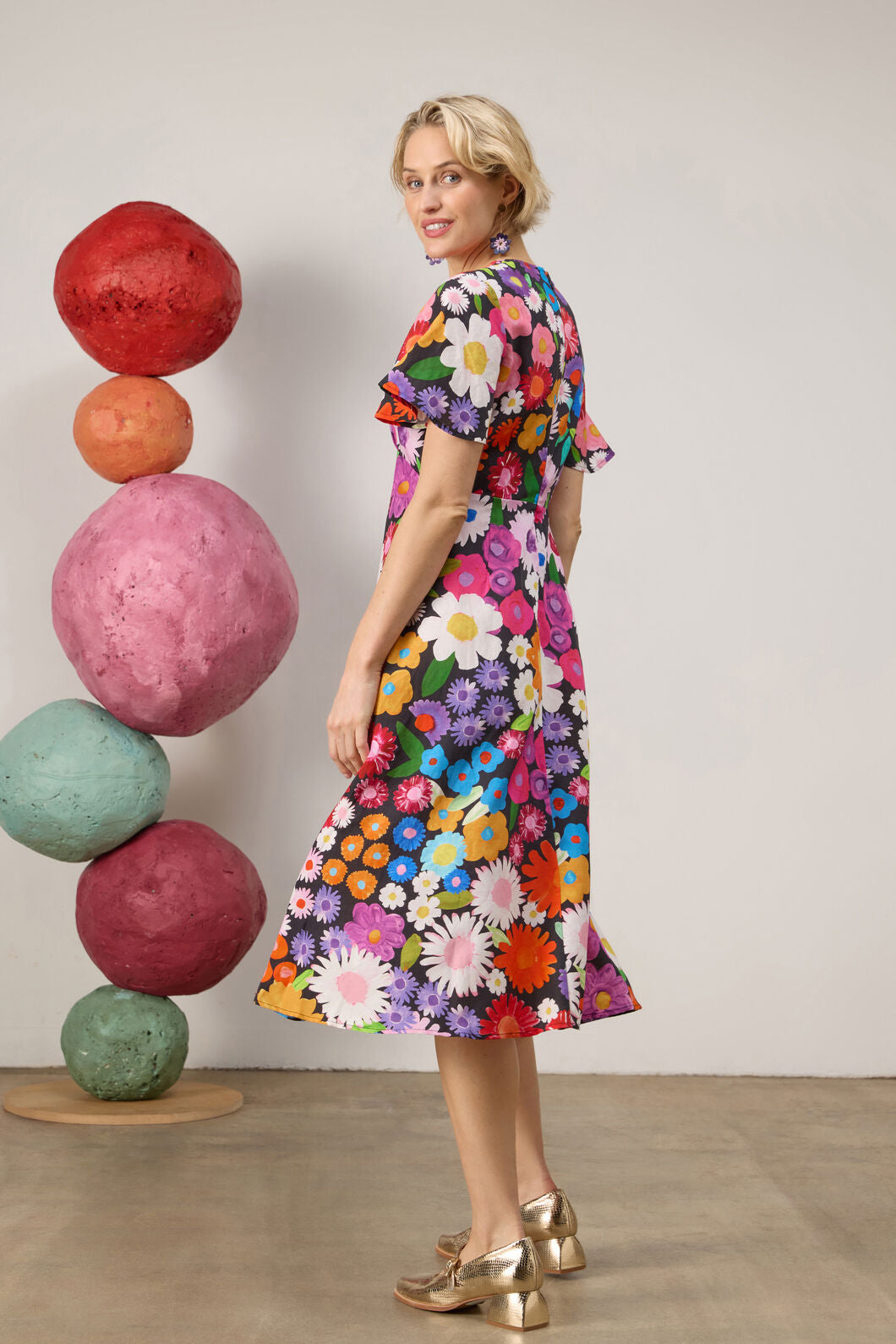Gorman NZ - Flower Meadow Print Midi Dress - print
