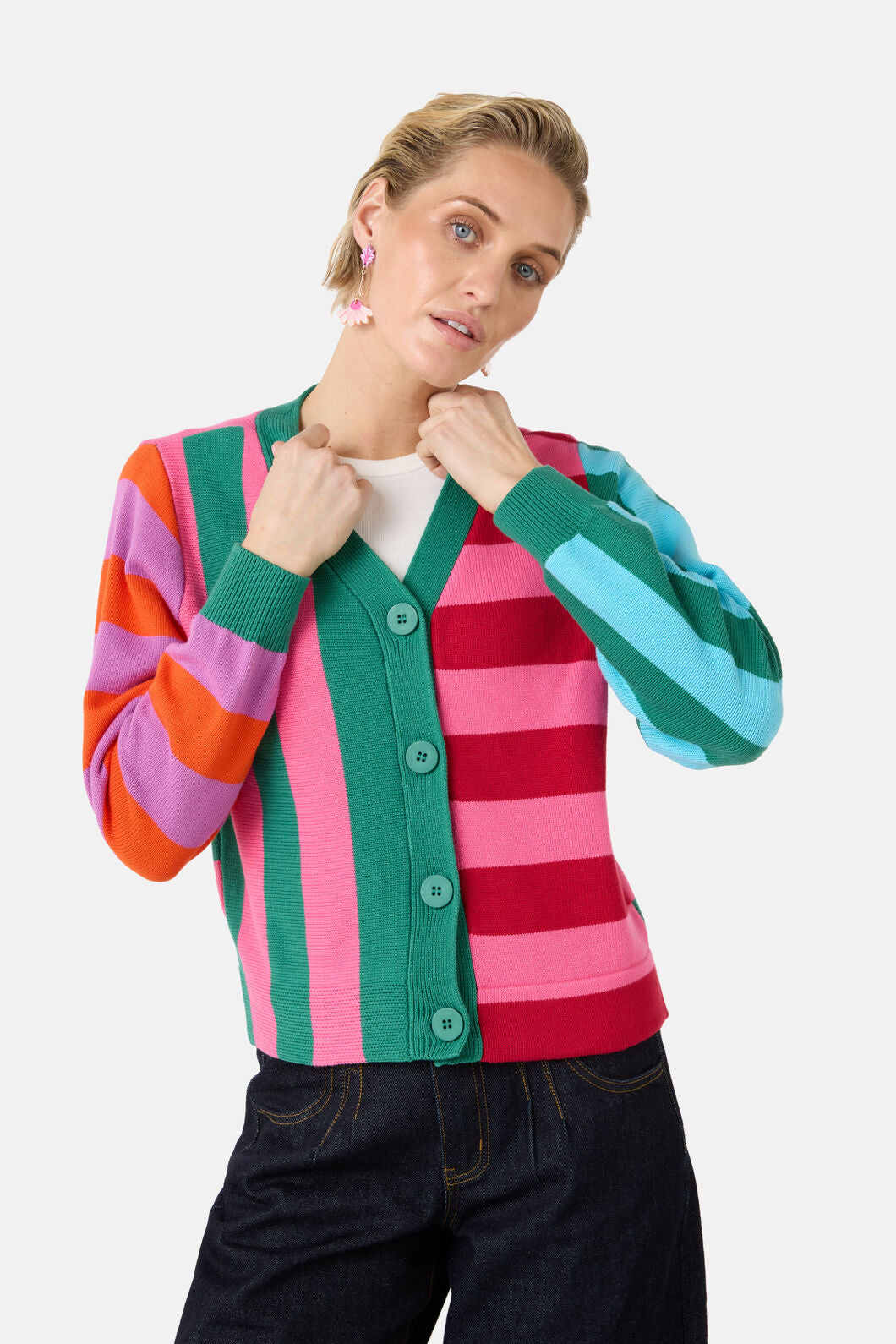 Gorman NZ - Stripe It Up Cardigan - stripe