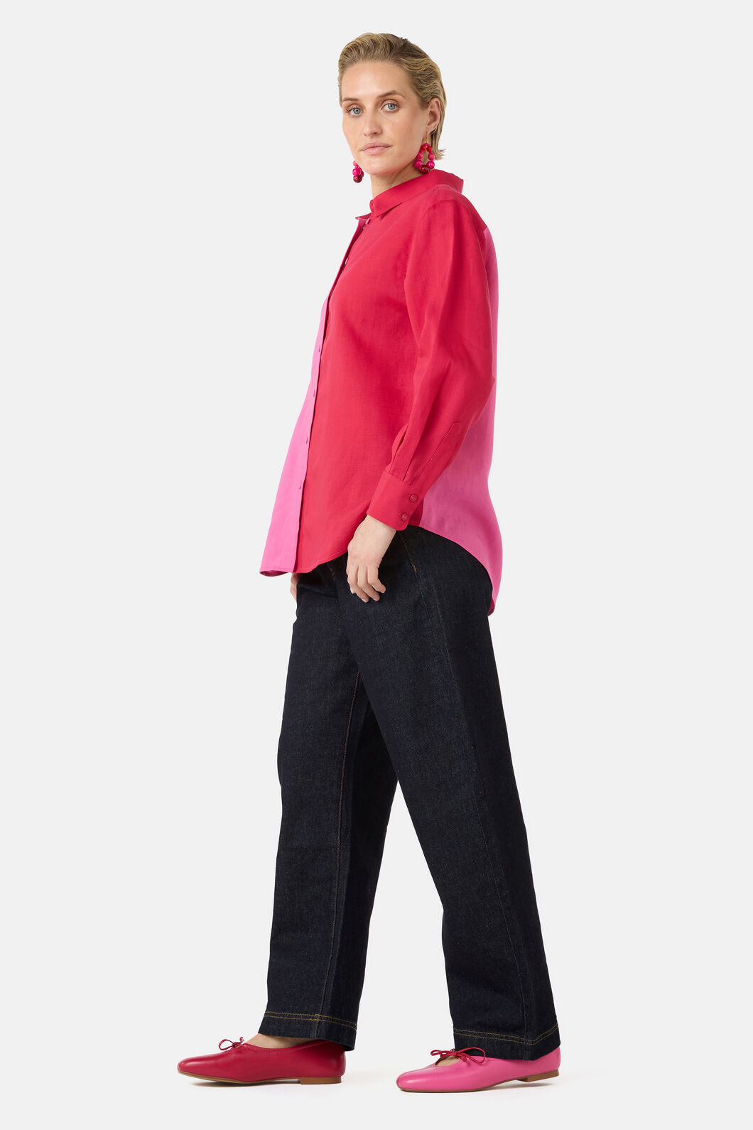 Gorman NZ - Icy Pop Linen Shirt - pink