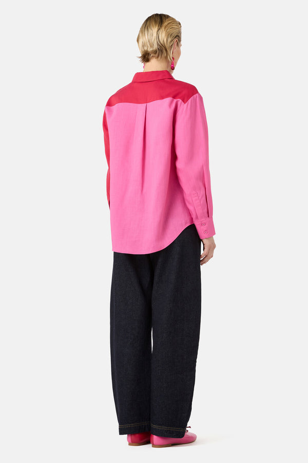 Gorman NZ - Icy Pop Linen Shirt - pink