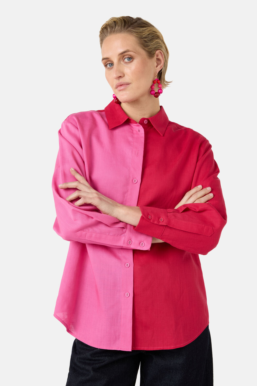 Gorman NZ - Icy Pop Linen Shirt - pink