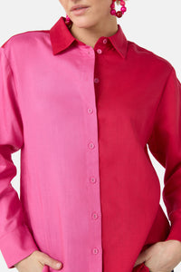 Gorman NZ - Icy Pop Linen Shirt - pink