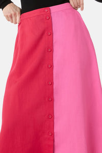 Gorman NZ - Icy Pop Linen Skirt - pink