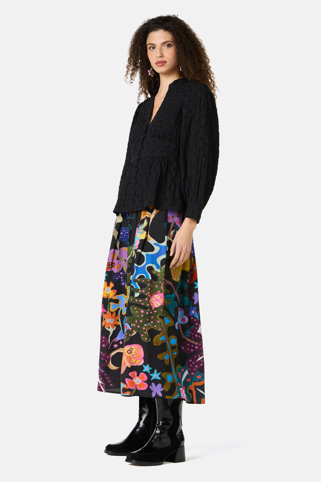 Gorman NZ - Clover Seersucker Blouse - black
