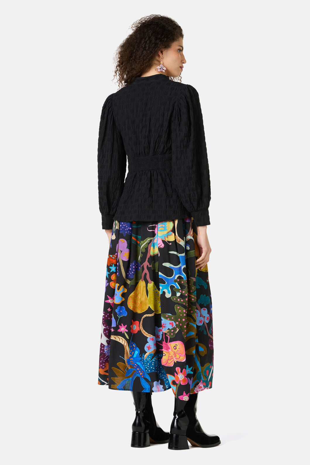 Gorman NZ - Clover Seersucker Blouse - black