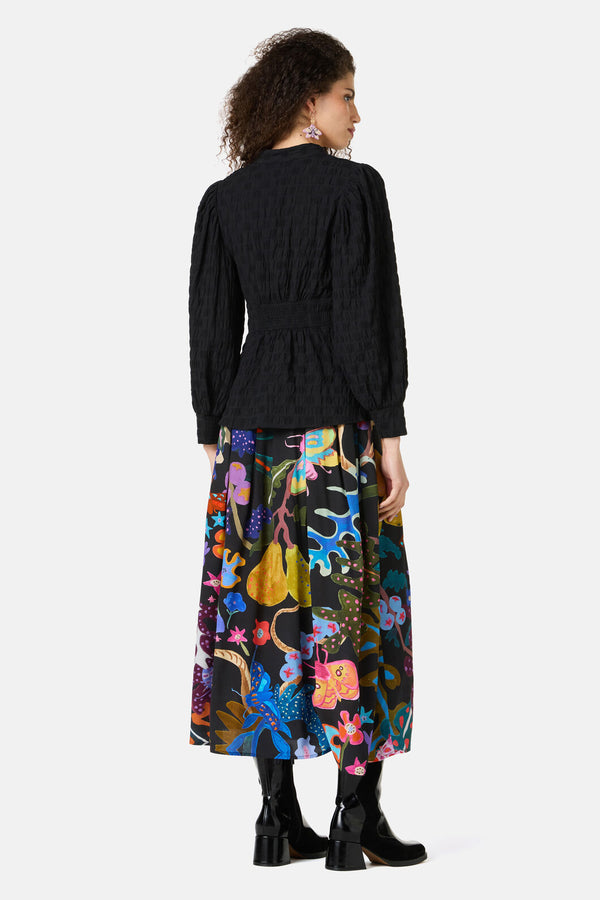 Gorman NZ - Clover Seersucker Blouse - black