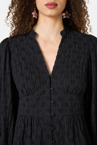Gorman NZ - Clover Seersucker Blouse - black