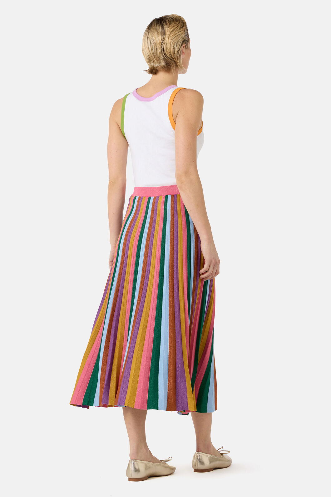 Gorman NZ - Racing Stripe Knit Skirt - multi