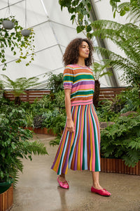 Gorman NZ - Racing Stripe Knit Skirt - multi