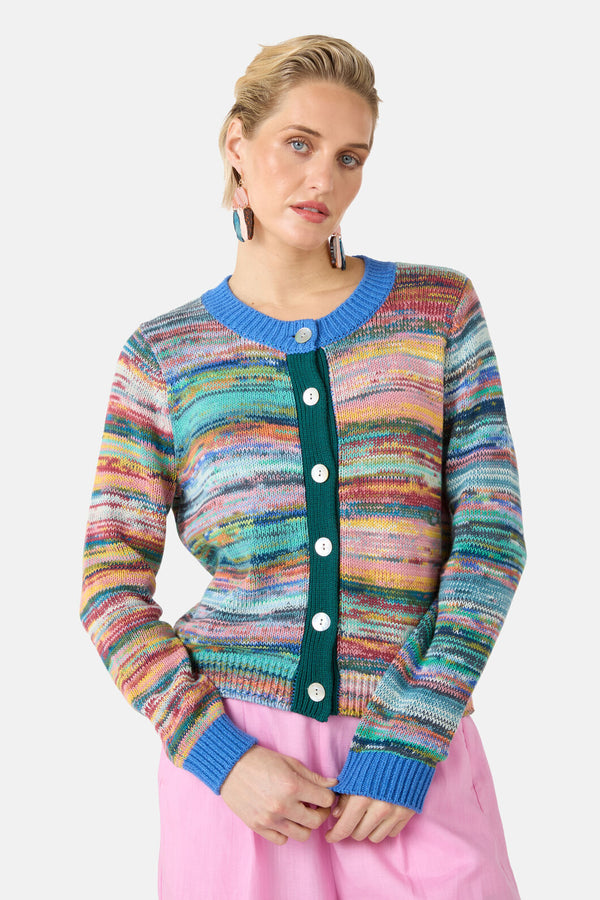 Gorman NZ - Nebula Knit Cotton Cardi - multi