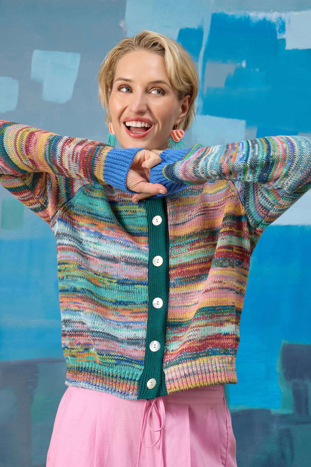 Gorman NZ - Nebula Knit Cotton Cardi - multi
