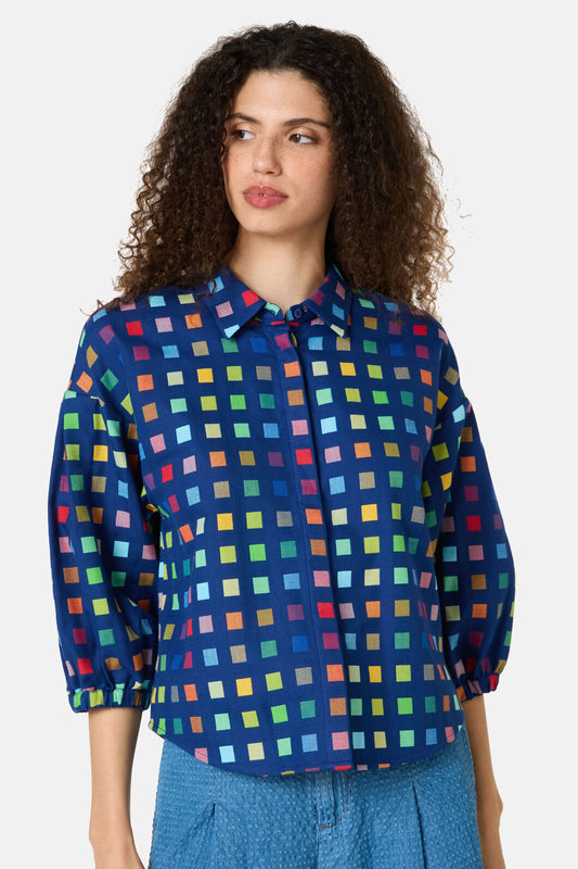 Gorman NZ - Light Up Check Shirt - navy