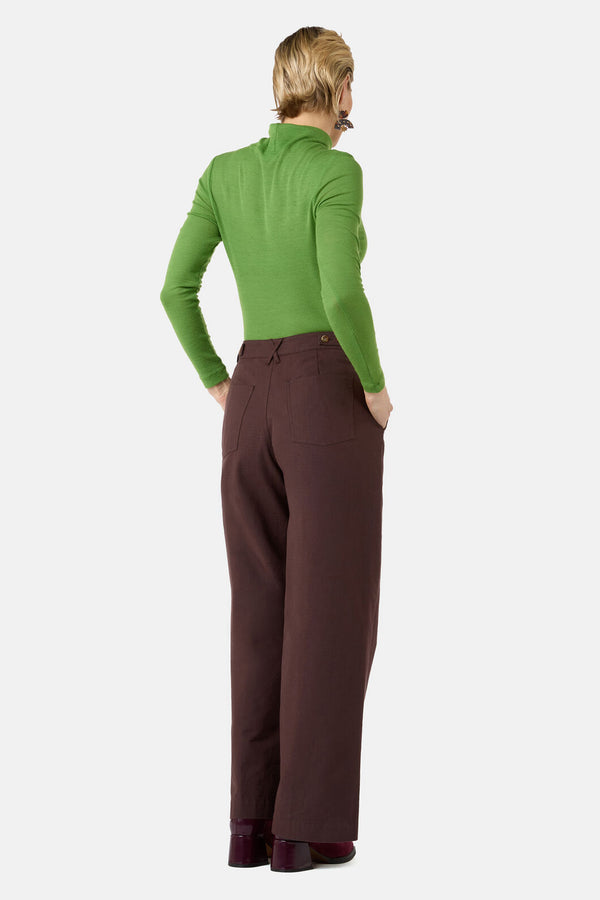 Gorman NZ - Genovese Straight Leg Pant - chocolate