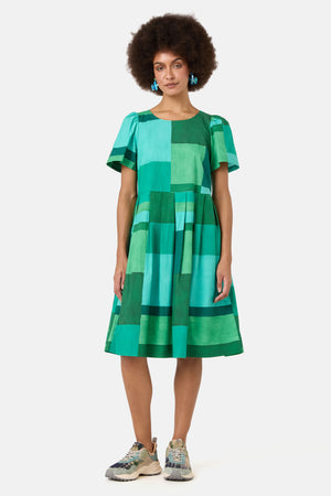 Gorman NZ - Petal Patch Check Sadie Dress - print