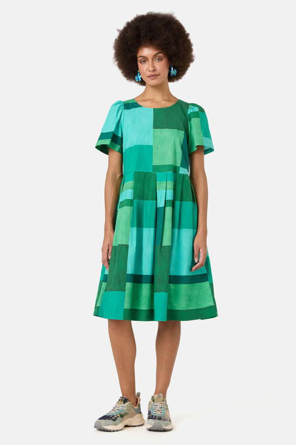 Gorman NZ - Petal Patch Check Sadie Dress - print
