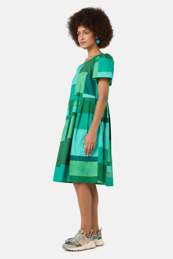 Gorman NZ - Petal Patch Check Sadie Dress - print